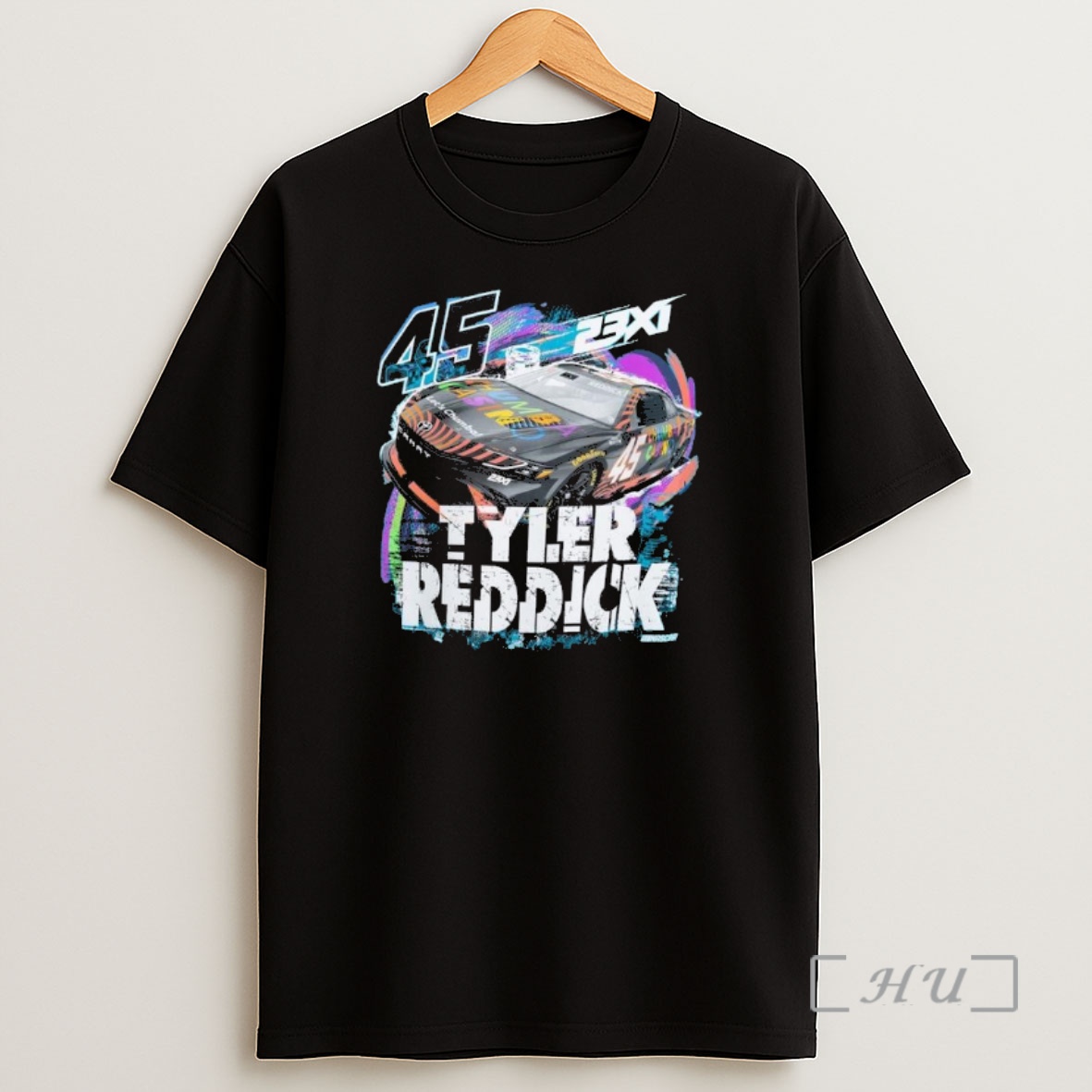 Officials Tyler Reddick 23xi Racing Teal 45 Chumba Tropical Car Shirt Sweatshirt Tee