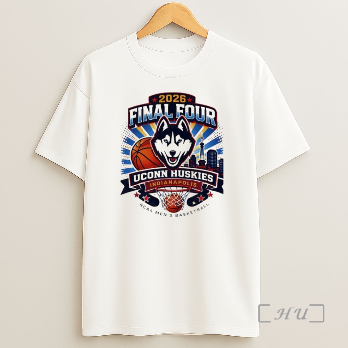 Officials Uconn Huskies Mens Basketball 2026 Final Four Indianapolis Retro Shirt Sweatshirt Tee