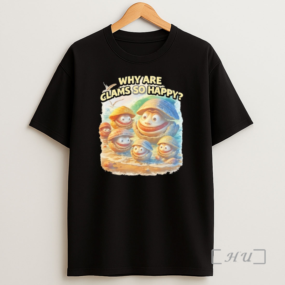 Officials Why Are Clams So Happy Art Shirt Sweatshirt Tee