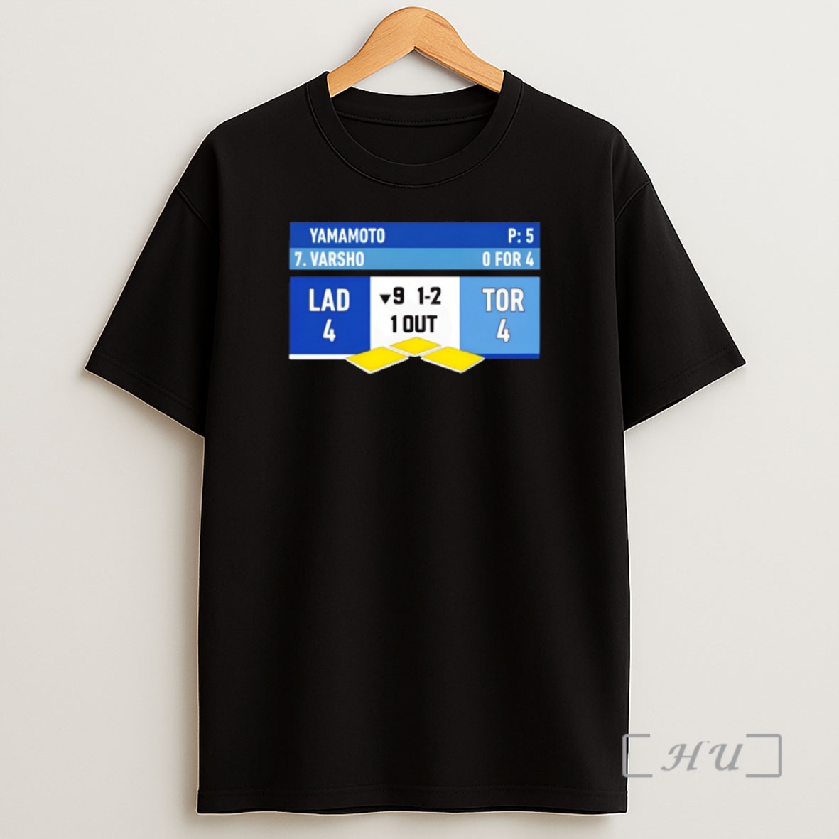 Officials World Series Scoreboard Bottom Of The 9th La Yamamoto Minimalist Shirt Sweatshirt Tee