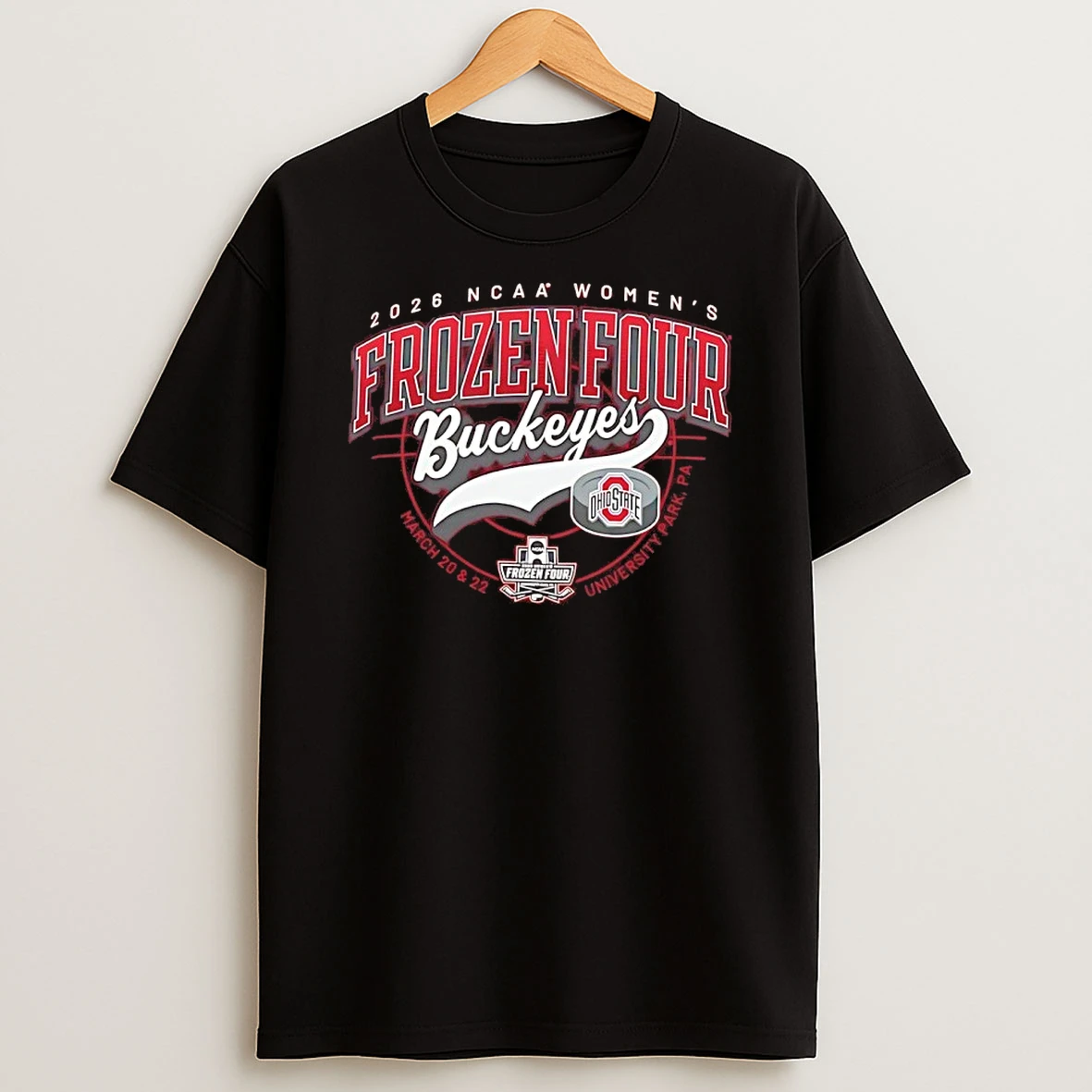 Ohio State Buckeyes 2026 Ncaa Womens Ice Frozen Four Hockey Championship Shirts