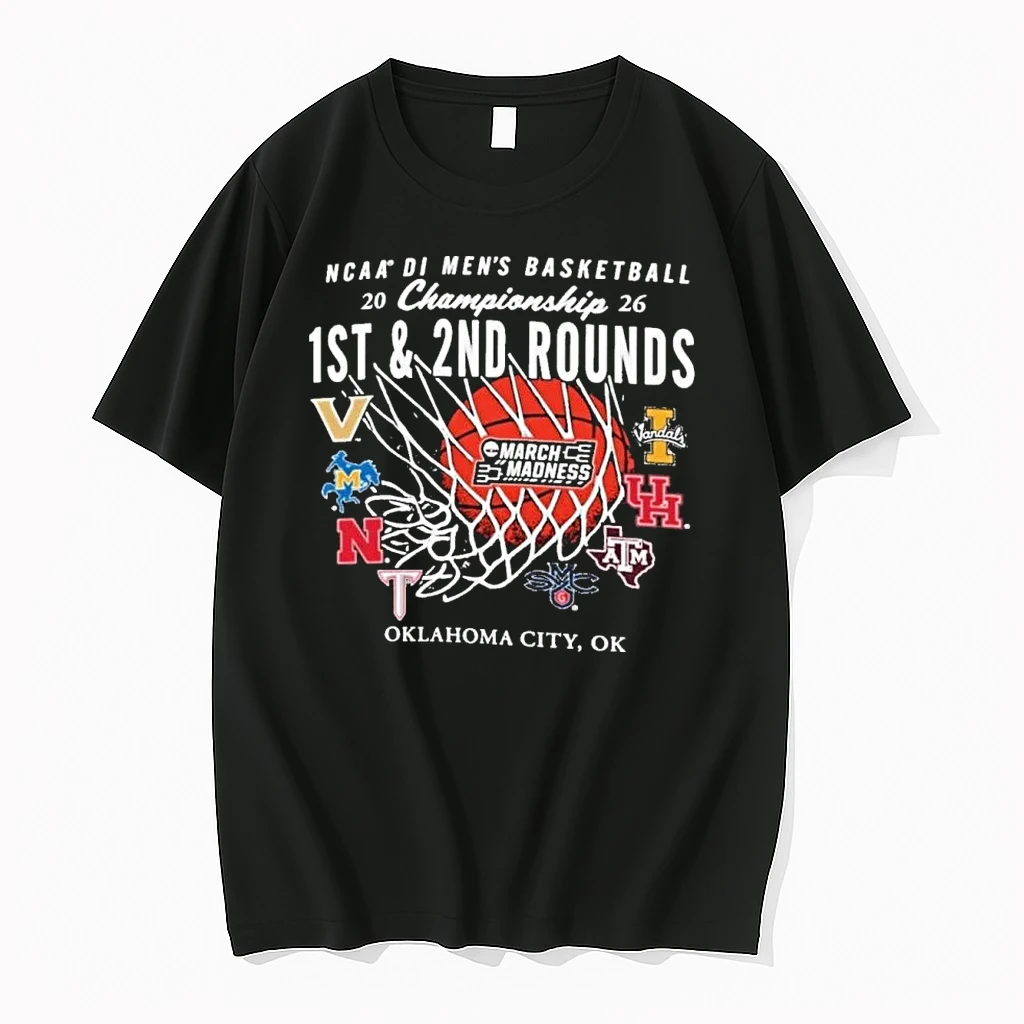Oklahoma City Ok Regional 2026 Ncaa Di Mens Basketball 1st 2nd Round Shirts