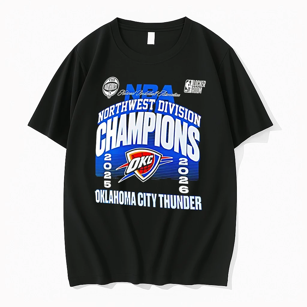 Oklahoma City Thunder Basketball Northwest Division Champions 2025 2026 Shirts
