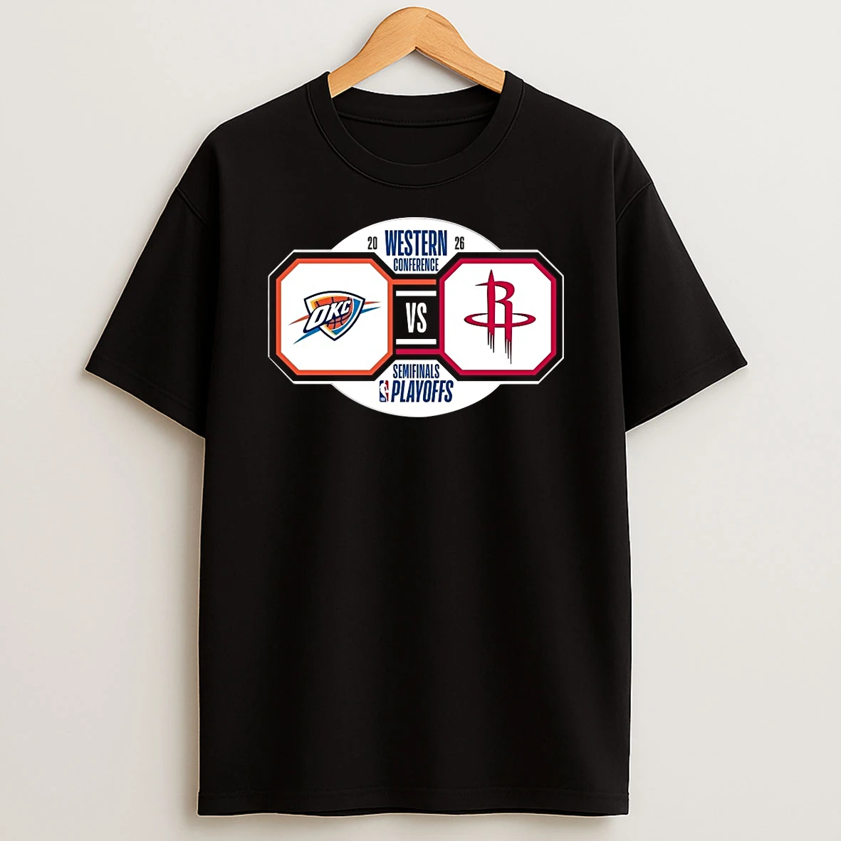 Oklahoma City Thunder Vs Houston Rockets 2026 Nba Playoffs Western Conference Semifinals Shirts