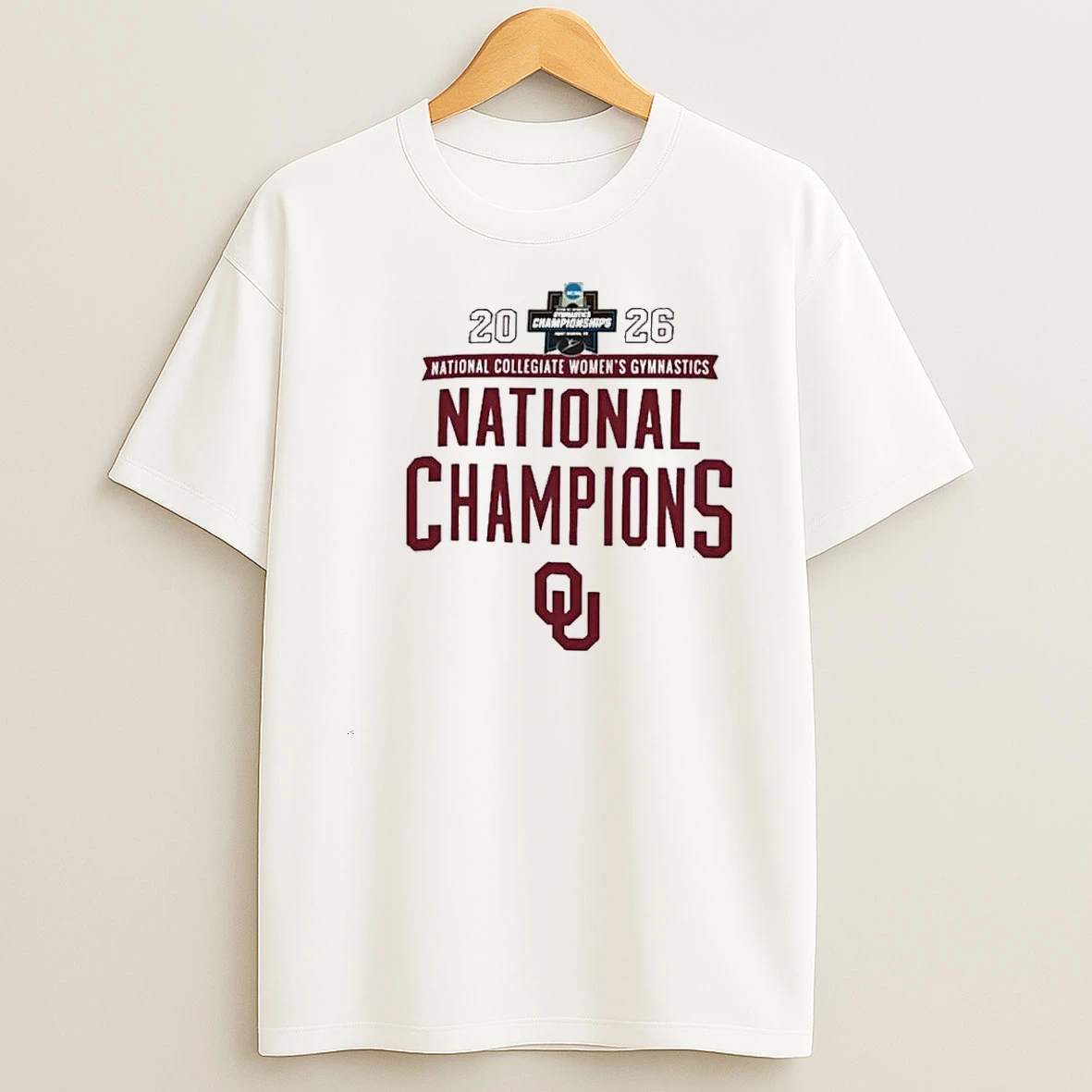 Oklahoma Sooners 2026 Ncaa Womens Gymnastics National Champions Shirts