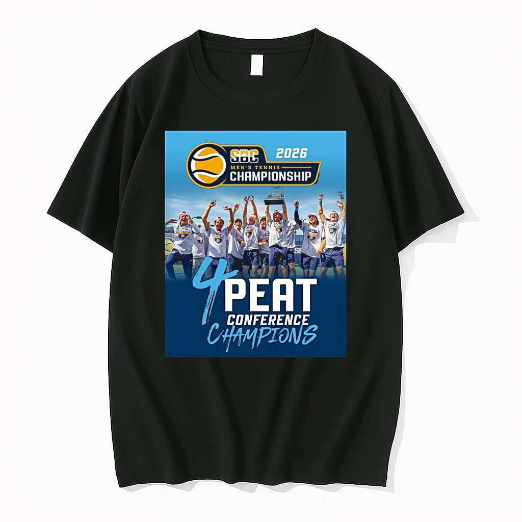 Old Dominion Mens Tennis 2026 Sbc Championship 4 Peat Conference Champions Shirts