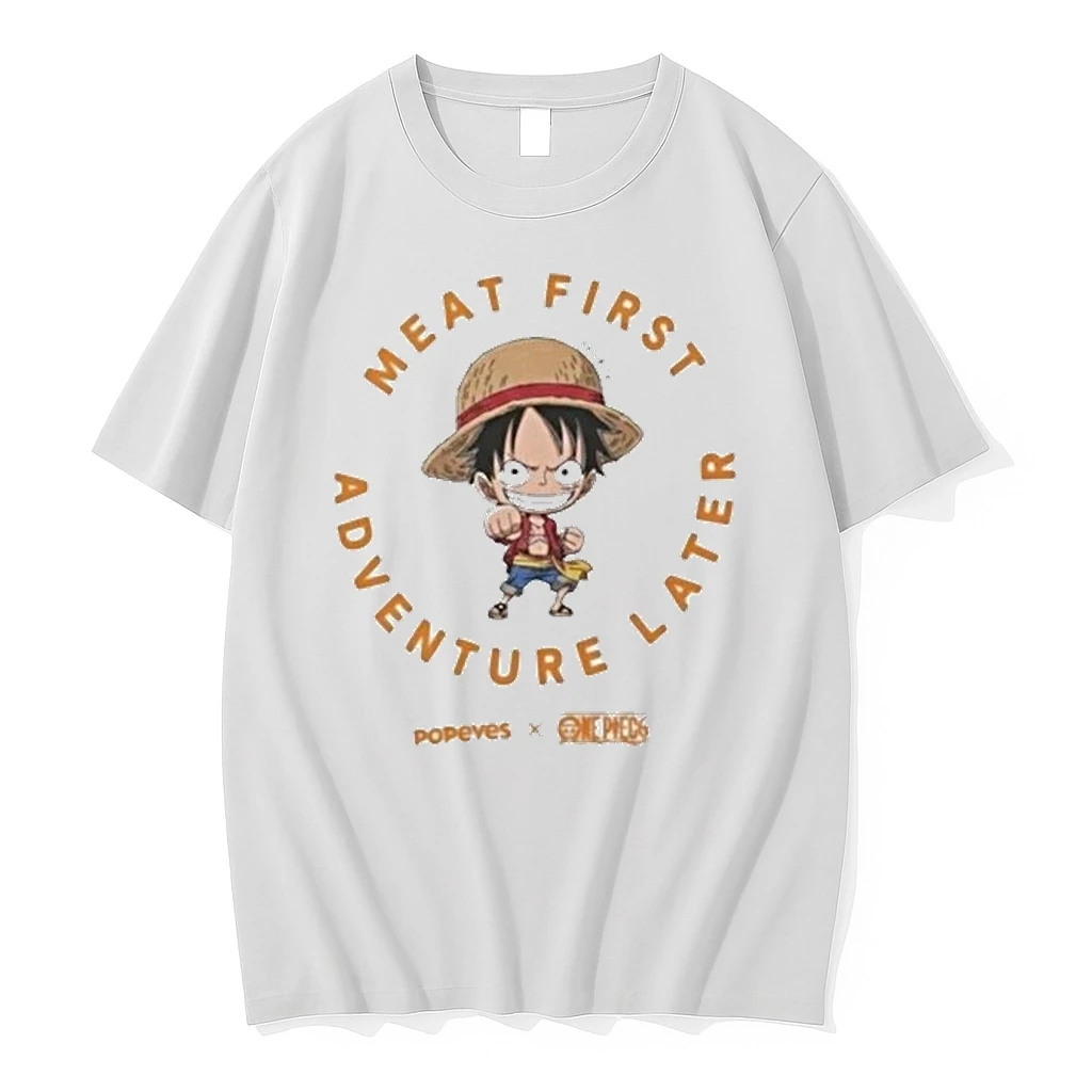 One Piece Popeyes Luffy Meat First Adventure Later Tour 2026 Shirts