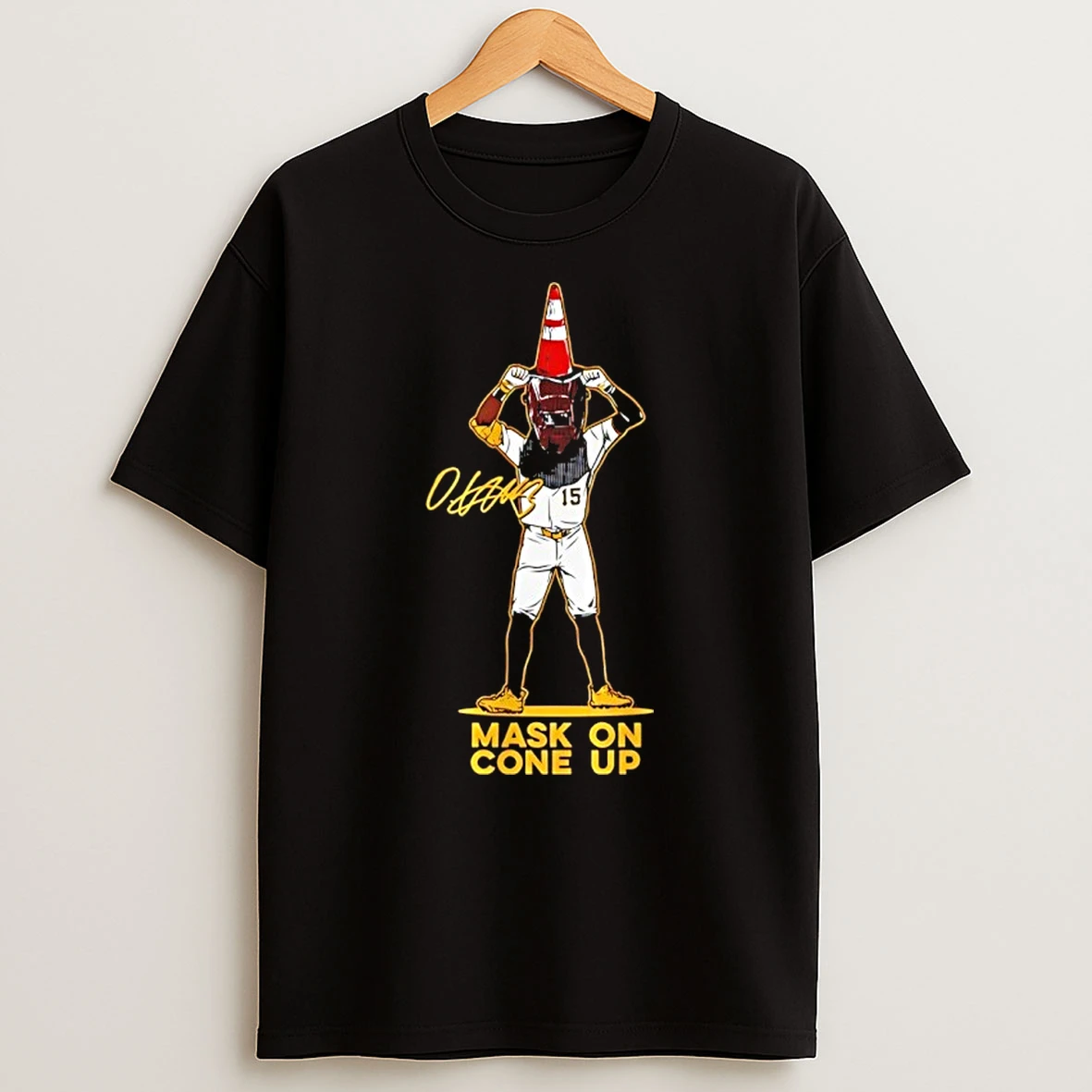 Oneil Cruz Mask On Cone Up Pirates Traffic Cone Signature Shirts