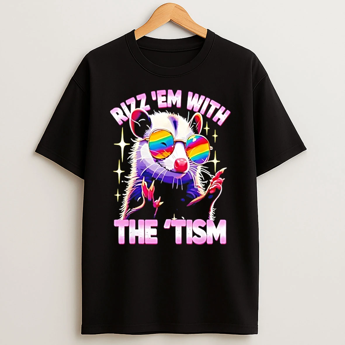 Opossum Rainbow Glass Rizz Em With The Tism Shirts