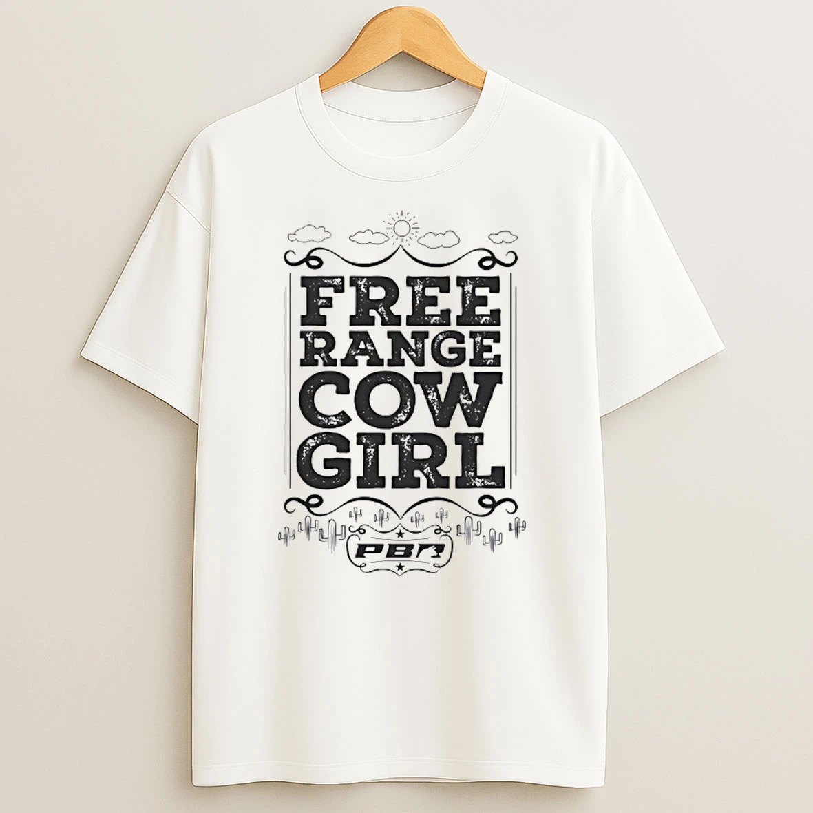 Pbr Free Range Cowgirl Vintage Shirts