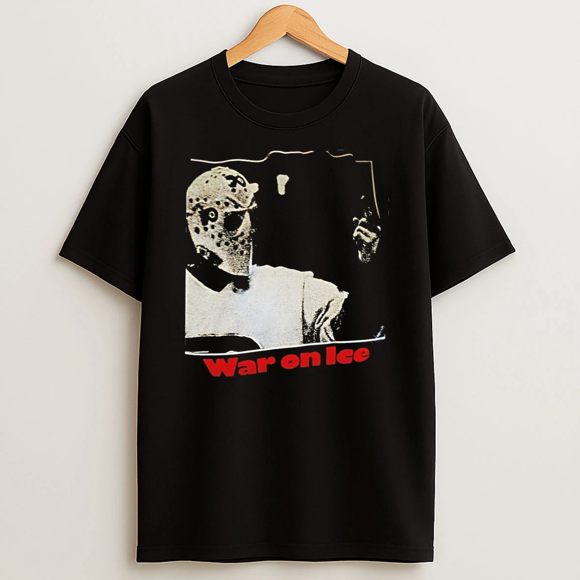 Parent Wearing Philadelphia Flyers Hockey Mask Middle Finger War On Ice Vintage Shirts
