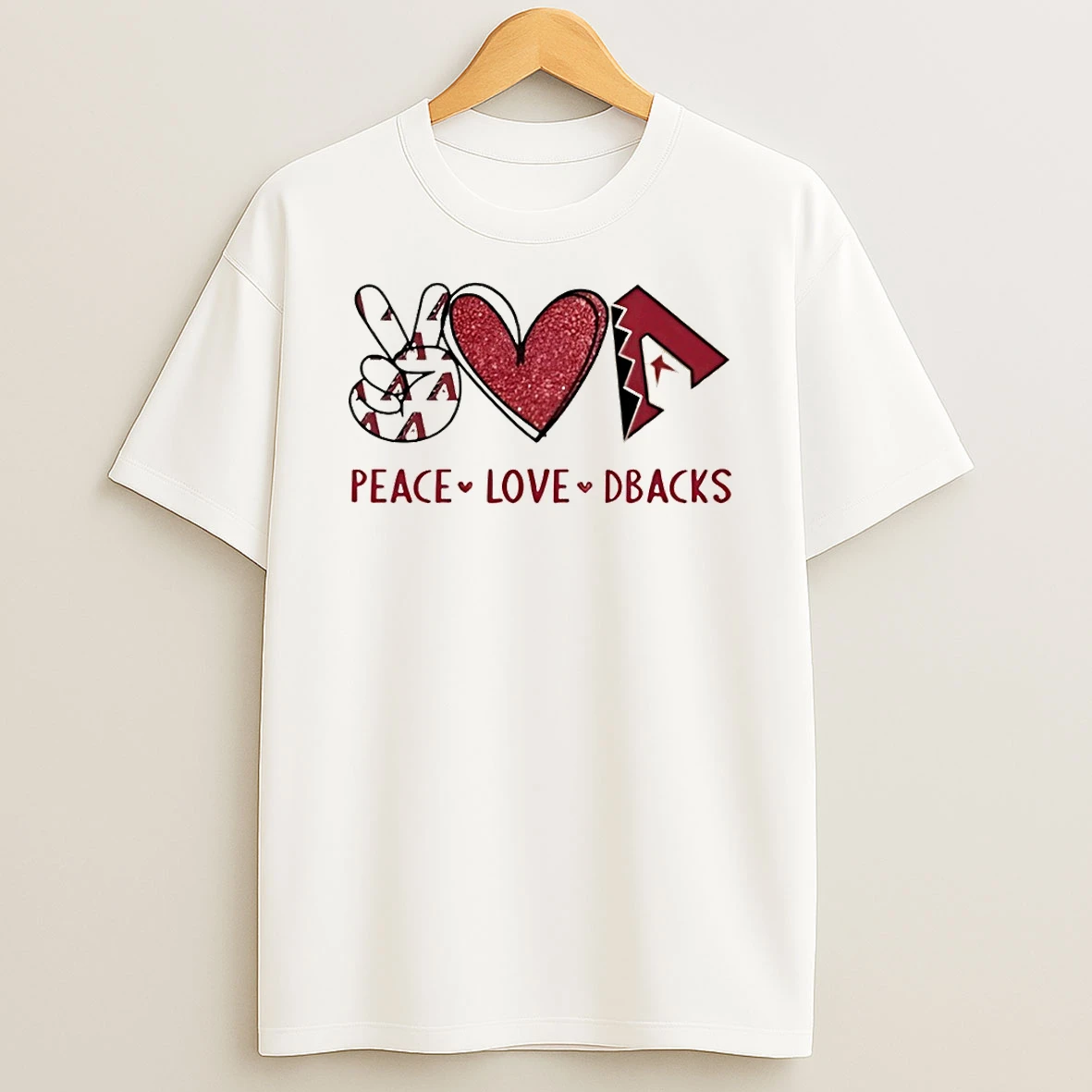 Peace Love Dbacks Arizona Diamondbacks Shirts