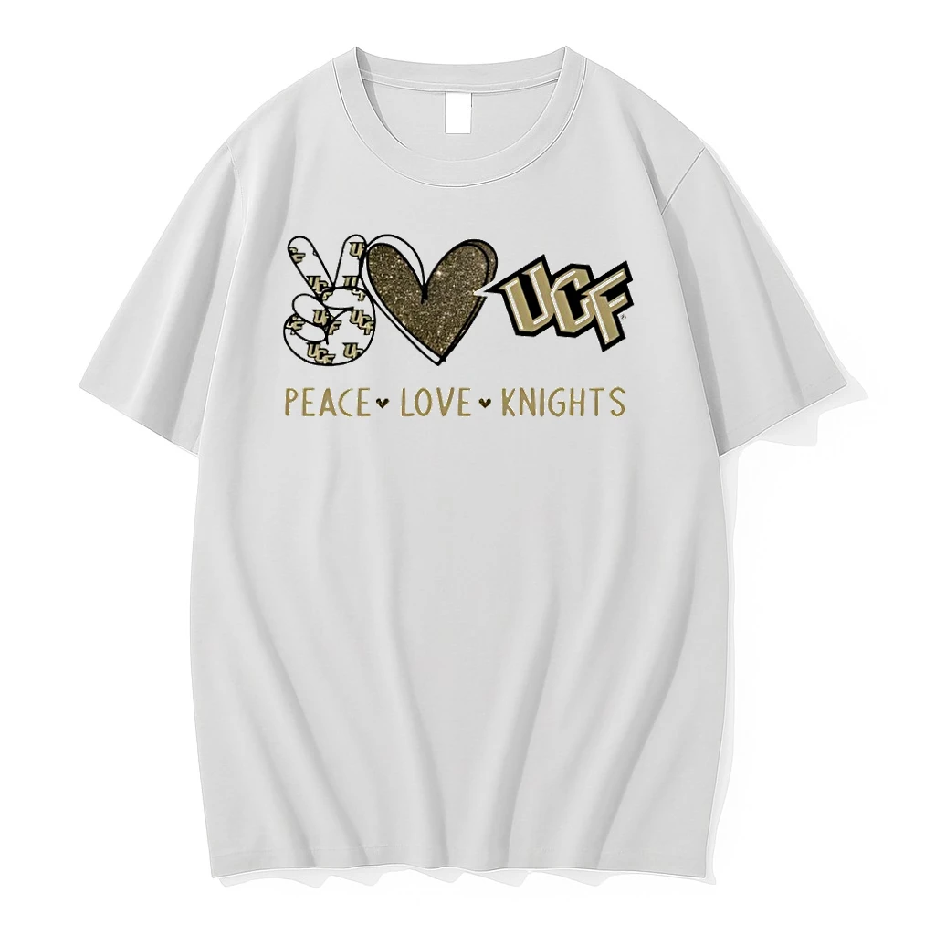 Peace Love Ucf Knight Logo Shirts