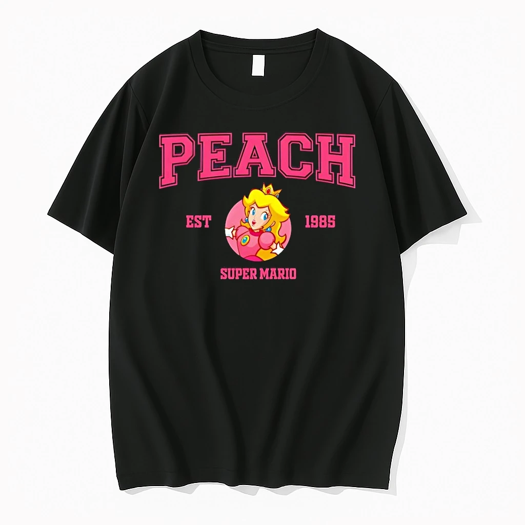 Peach Super Mario Disneyland Princess Est 1985 Shirts