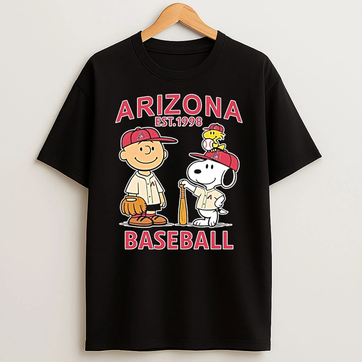 Peanuts X Arizona Diamondbacks Baseball Est 1998 Shirts
