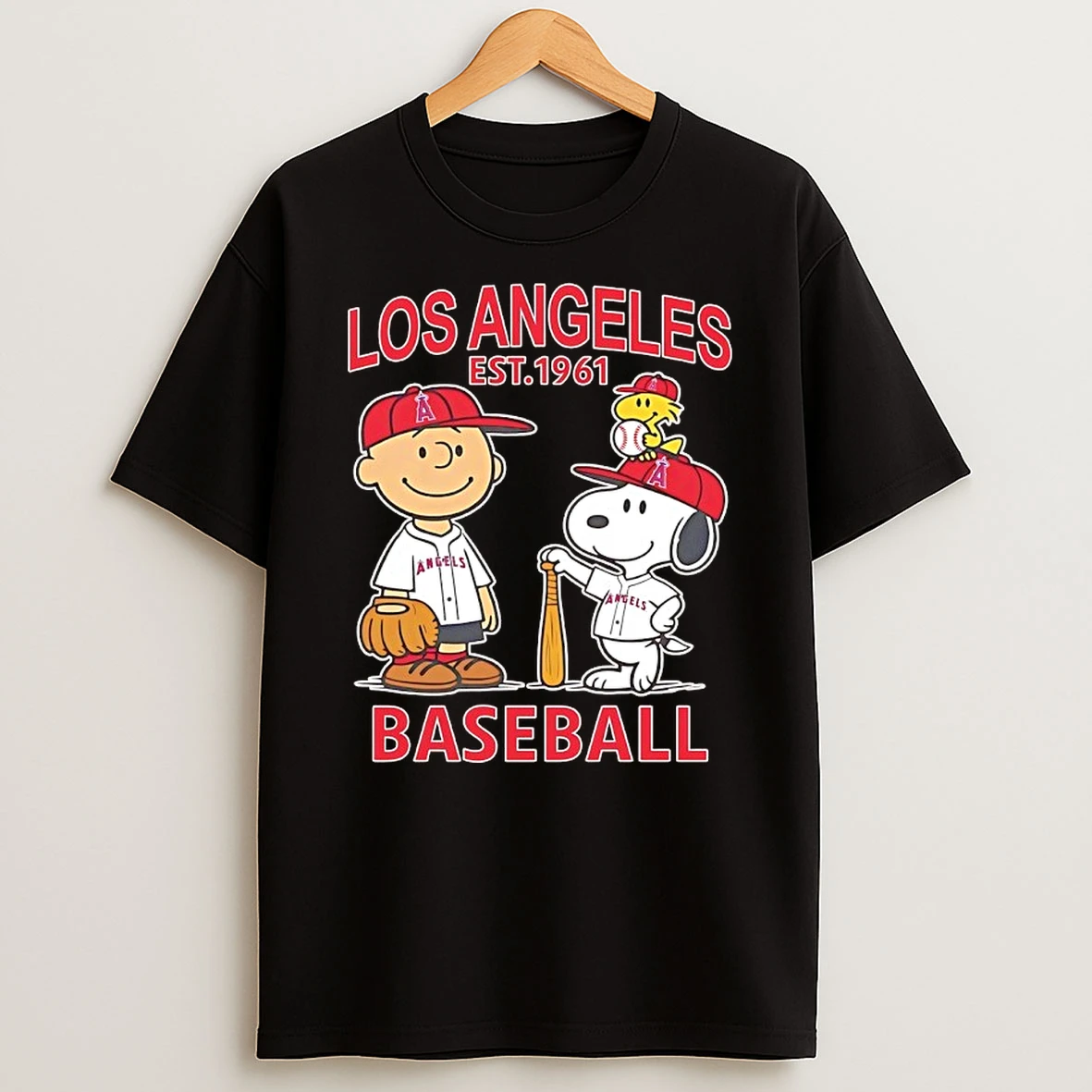 Peanuts X Los Angeles Angels Baseball Est 1961 Shirts
