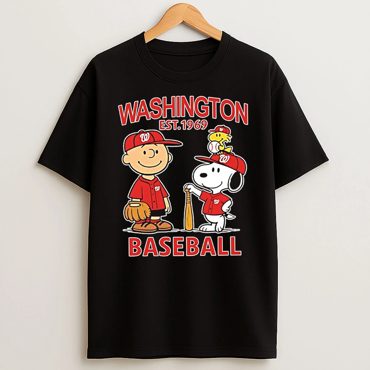 Peanuts X Washington National Baseball Est 1969 Shirts