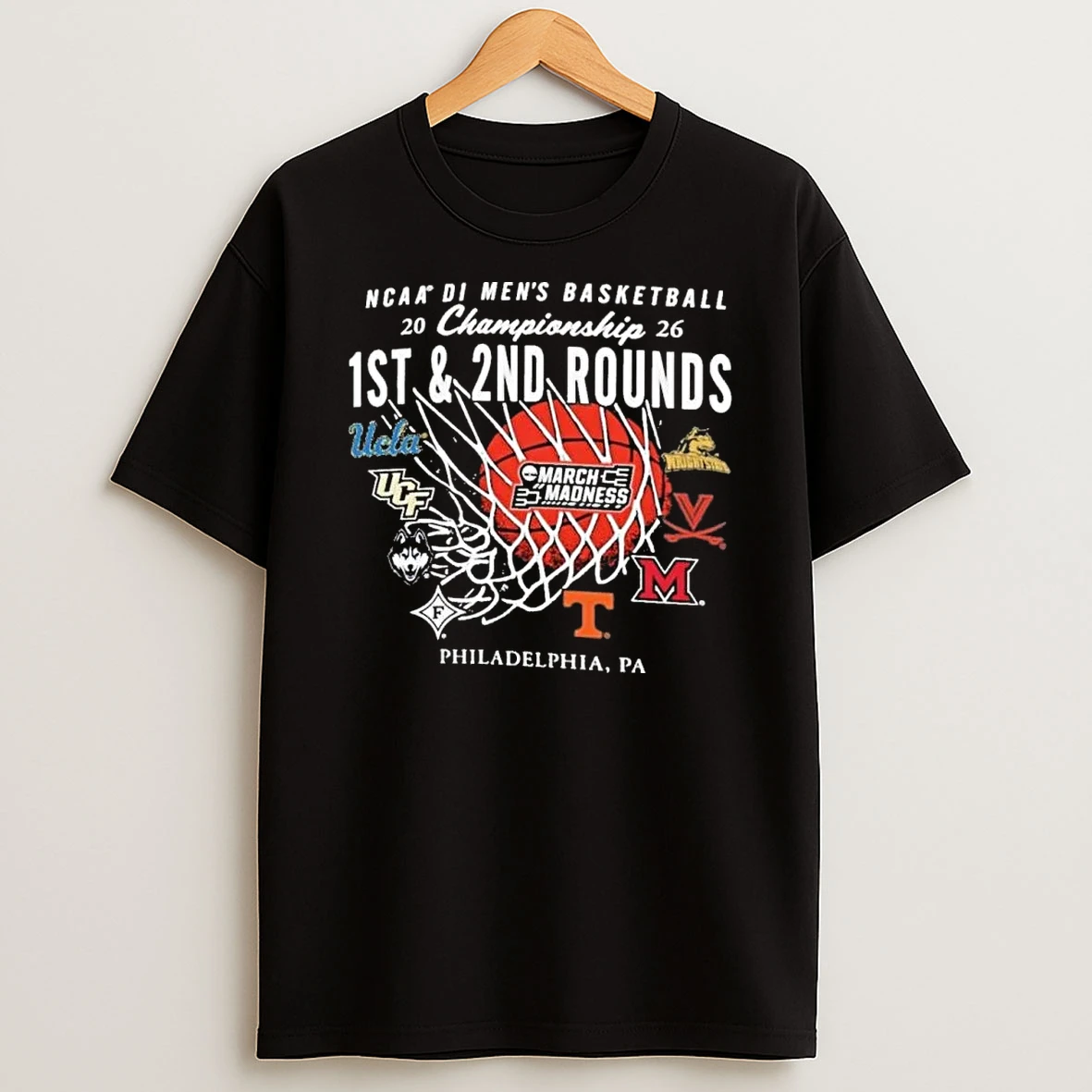 Philadelphia Pa Regional 2026 Ncaa Di Mens Basketball 1st 2nd Round Shirts