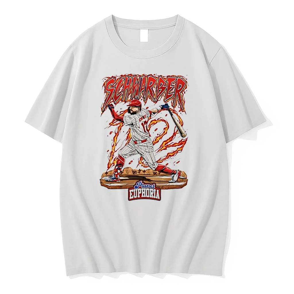 Philadelphia Phillies Kyle Schwarber Swing Flame Graphic Shirts