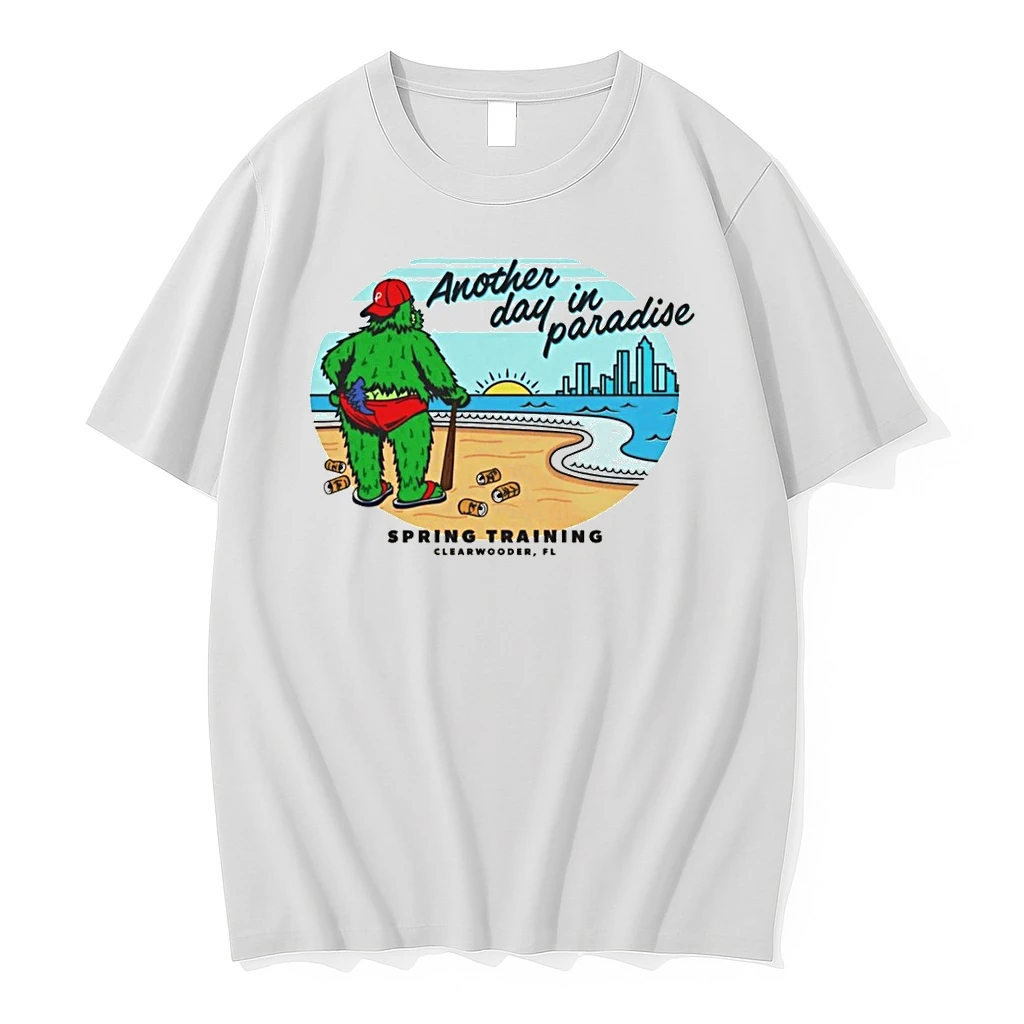 Philadelphia Phillies Phanatic Hangover Spring Training Another Day In Paradise Cartoon Shirts