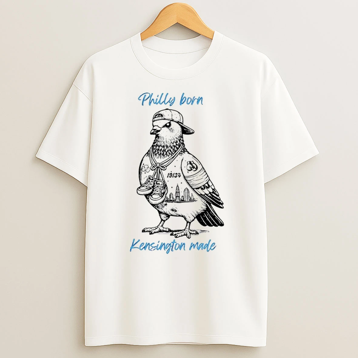 Philly Born Kensington Made 19134 Zip Code Shirts