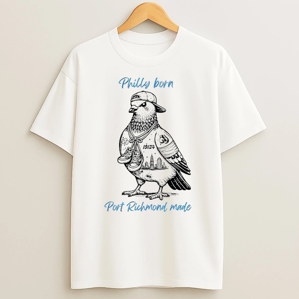 Philly Born Port Richmond Made 19134 Zip Code Shirts