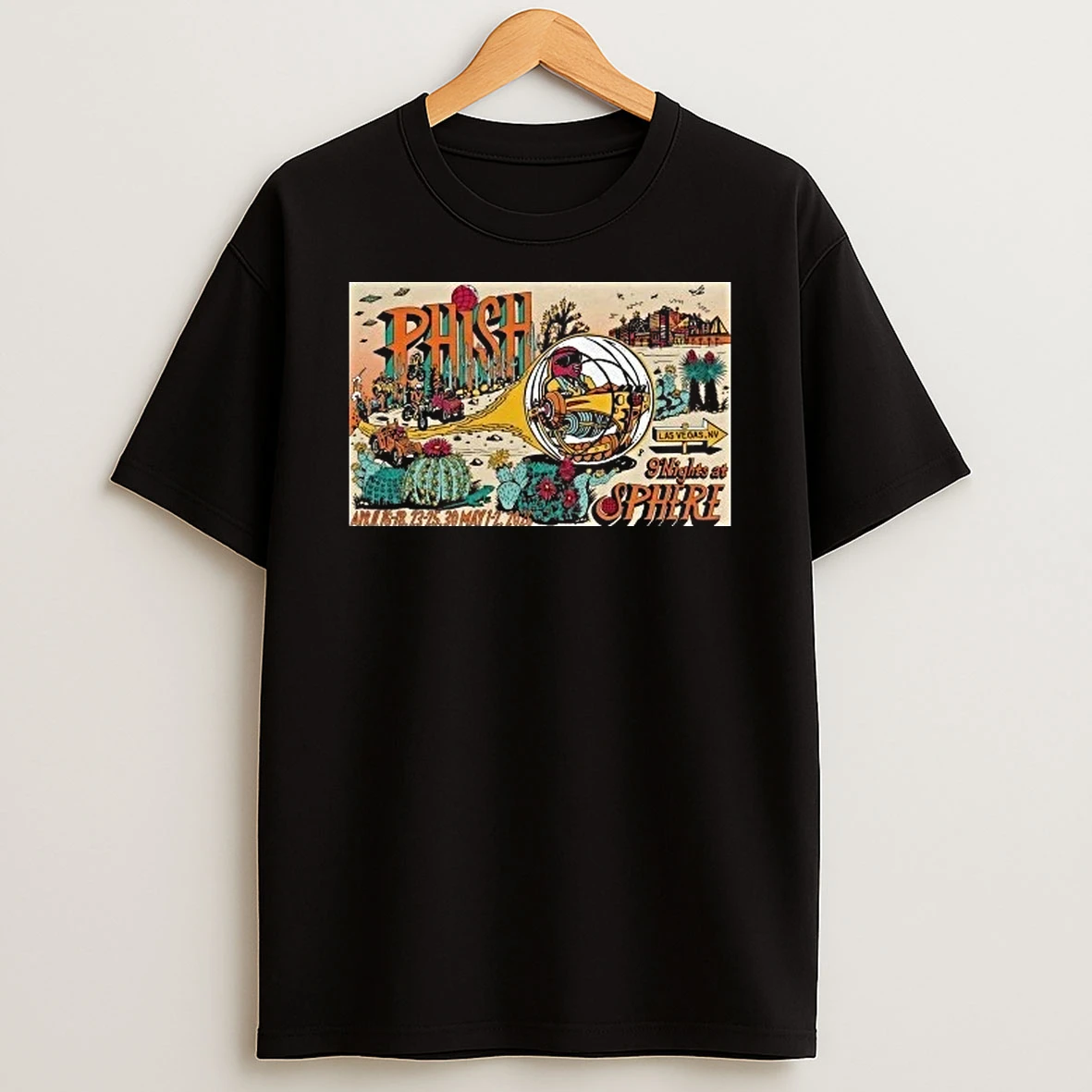 Phish At Sphere April May 2026 Las Vegas Concert Shirts