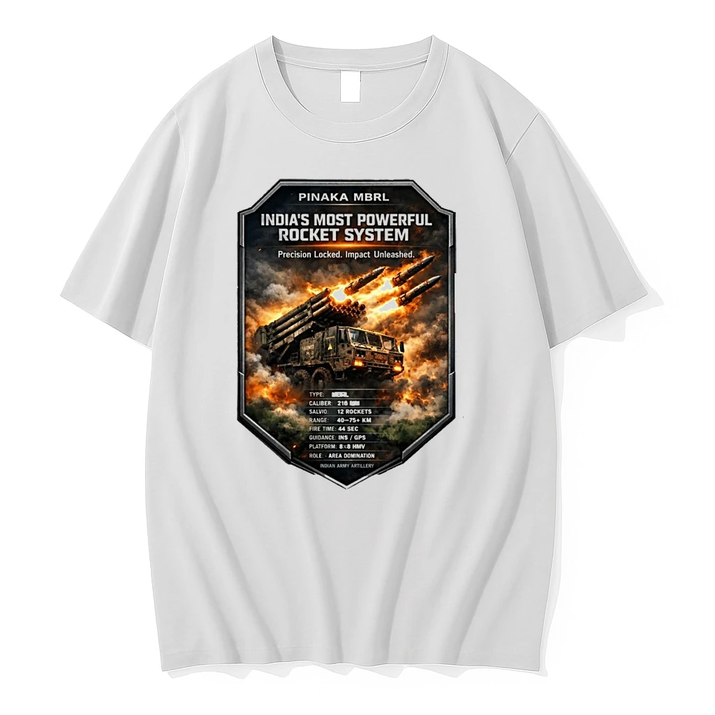 Pinaka Mbrl Indias Most Powerful Rocket System Precision Locked Impact Unleashed Shirts