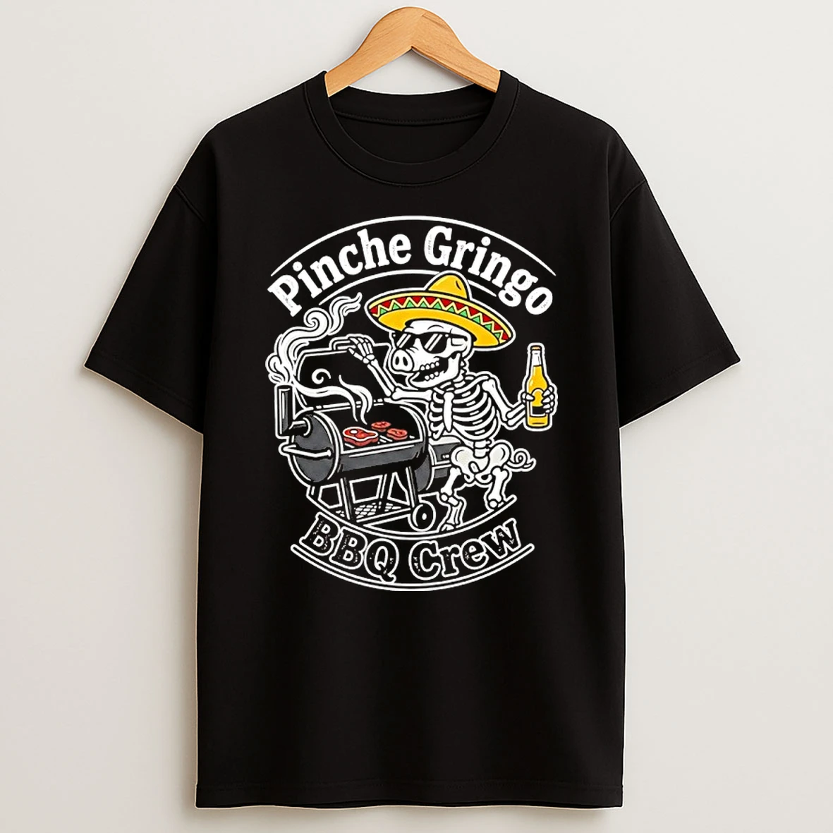 Pinche Gringo Bbq Crew Smoker Cinco De Mayo Shirts