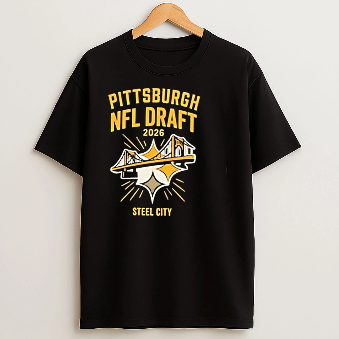 Pittsburgh Nfl Draft 2026 Steel City Bridge Shirts