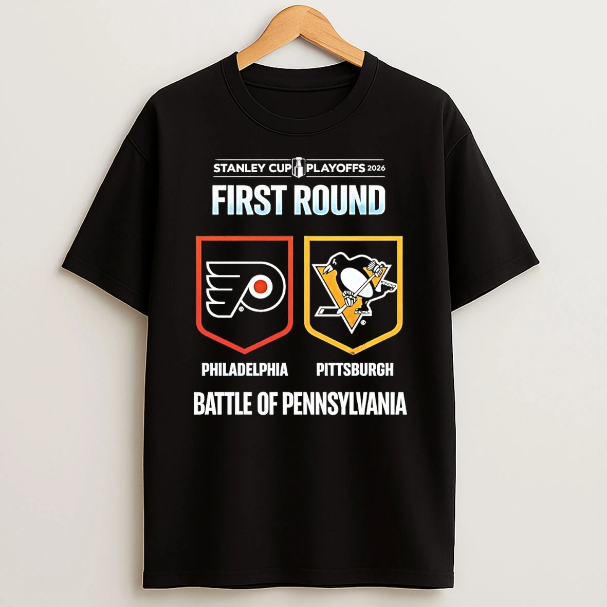 Pittsburgh Penguins Vs Philadelphia Flyers 2026 Stanley Cup Playoffs Battle Of Pennsylvania Shirts