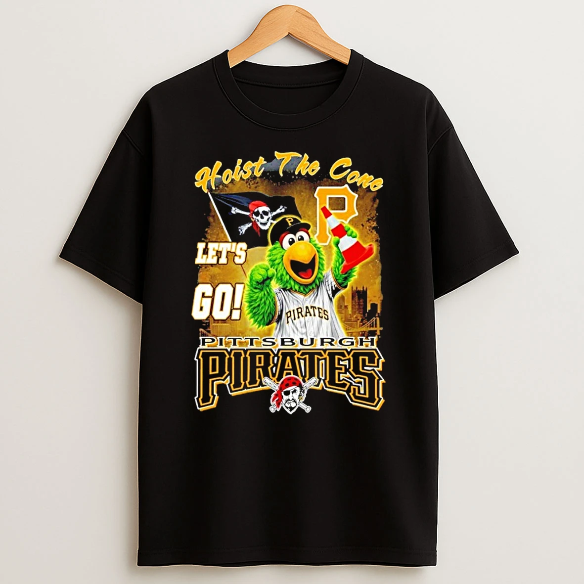 Pittsburgh Pirates Baseball Mascot Hoist The Cone Lets Go Shirts