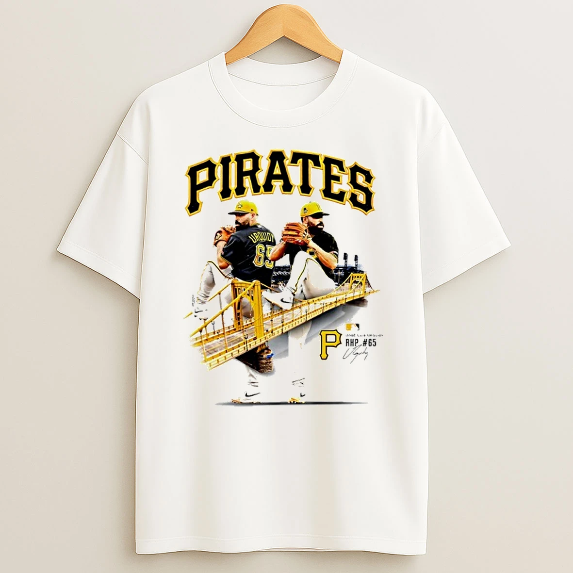 Pittsburgh Pirates Jose Urquidy Signature Graphic Shirts