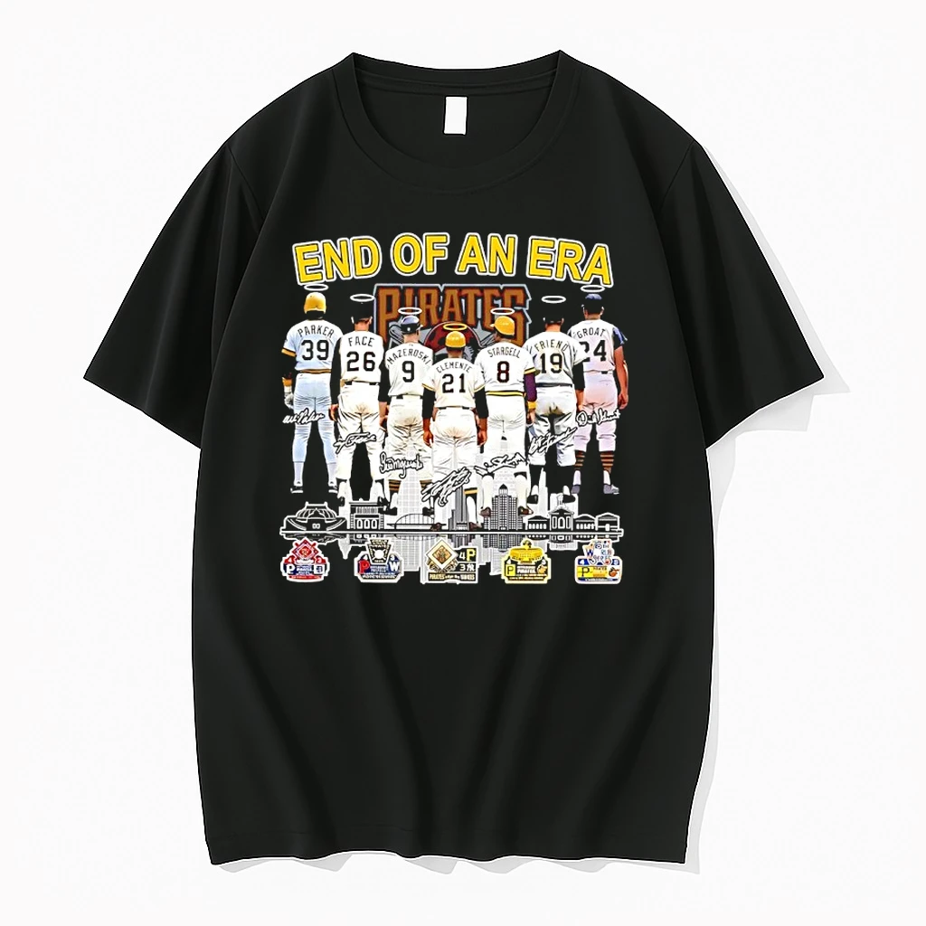Pittsburgh Pirates Baseball End Of And Era 5x World Series Signatures Shirts
