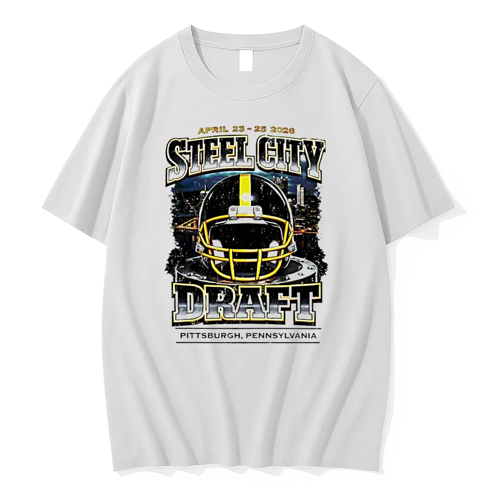 Pittsburgh Steelers Football Helmet Steel City Draft Pennsylvania April 2026 Shirts