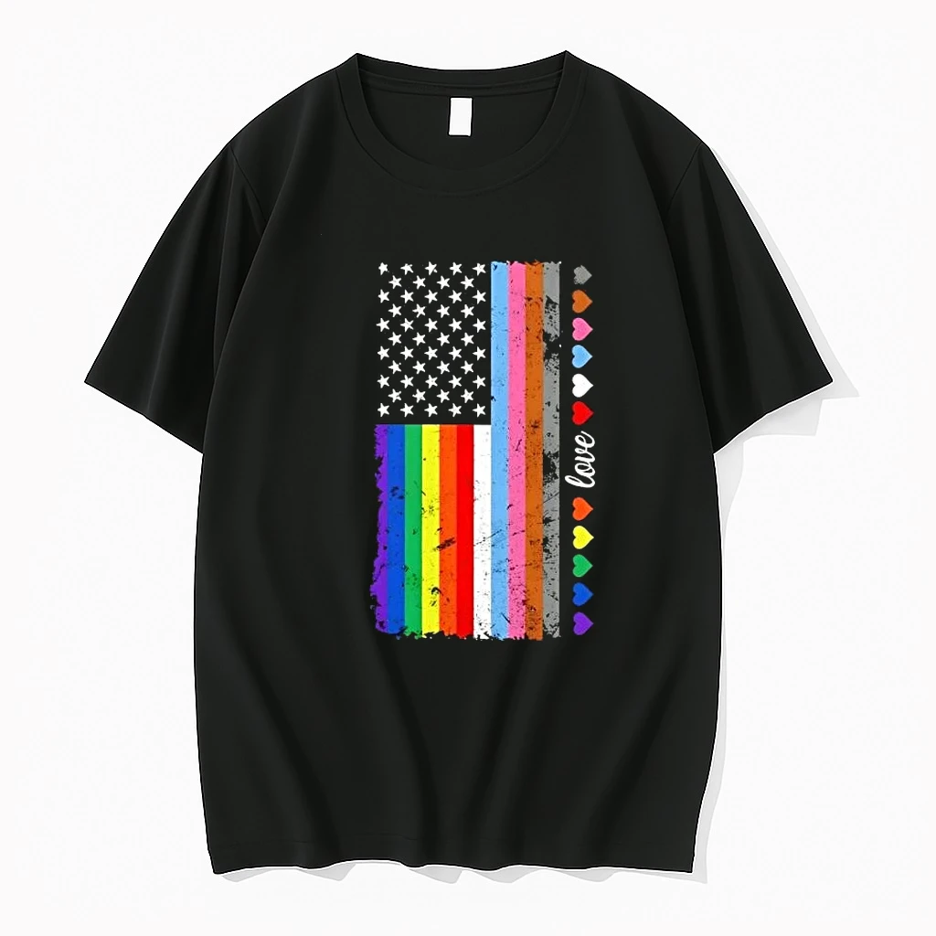 Pride America Flag Love Vintage Shirts