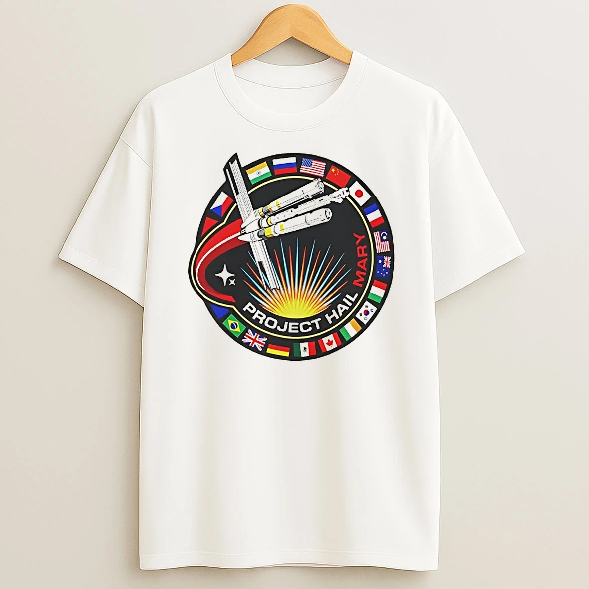 Project Hail Mary Ryland Grace Sci Fi Movie Flag Shirts