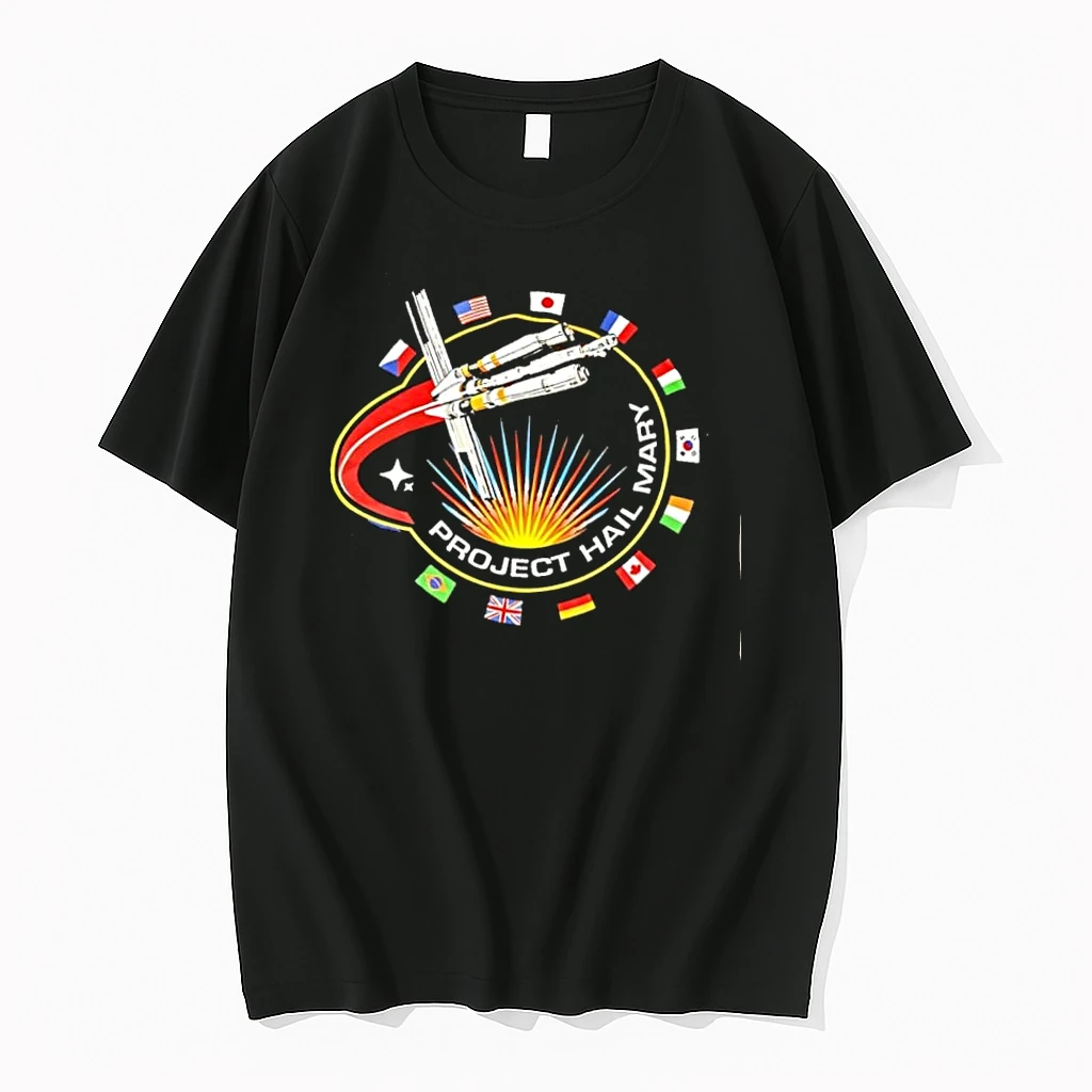 Project Hail Mary Space Mission Logo International Flags Shirts