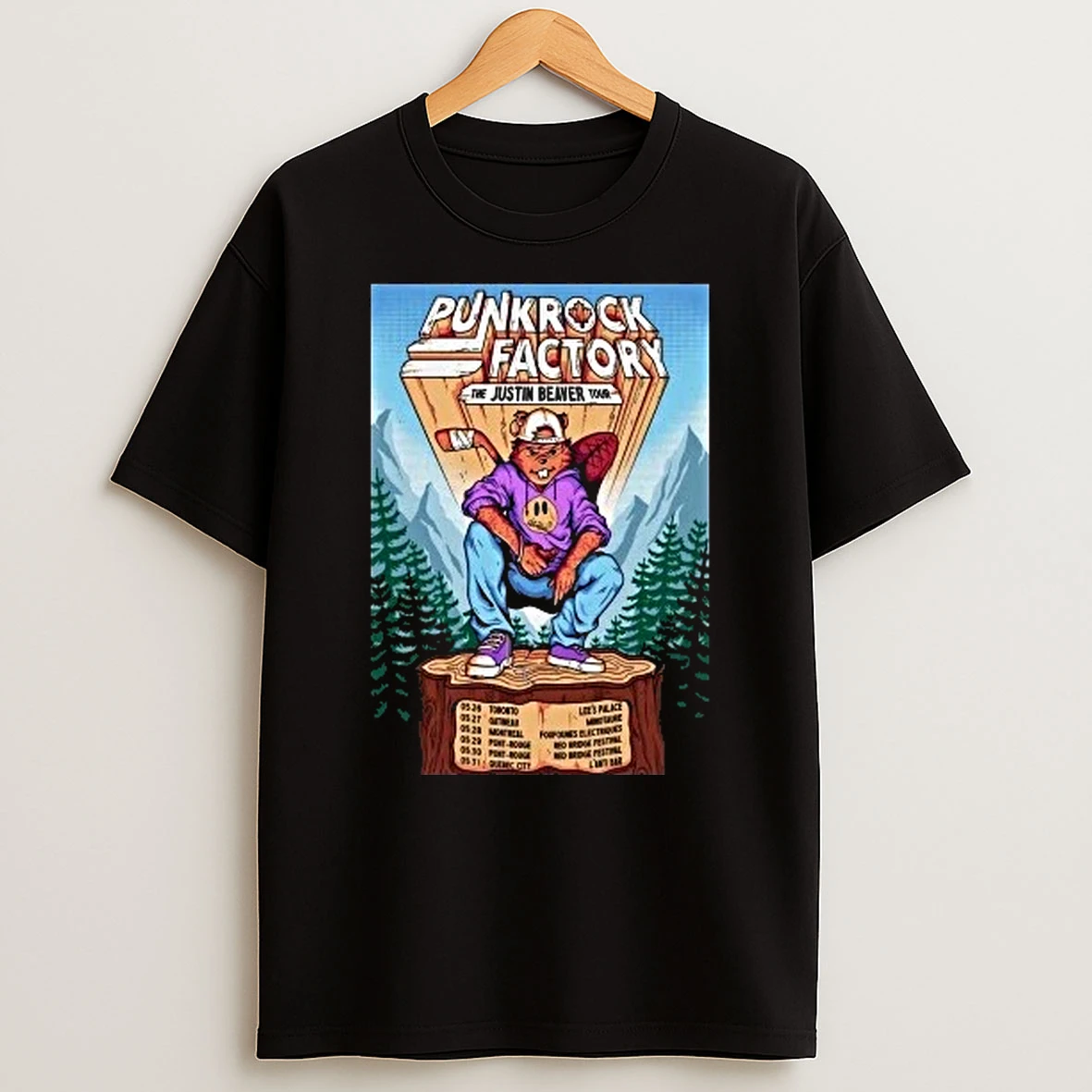 Punk Rock Factory The Justin Beaver Tour 2026 Shirts