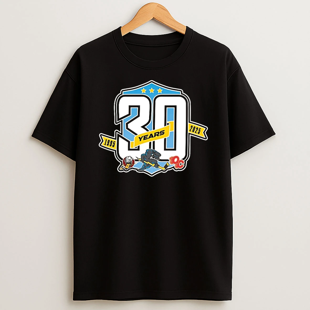 Quad City Storm Hockey Team 30 Years 1995 2025 Logo Shirts