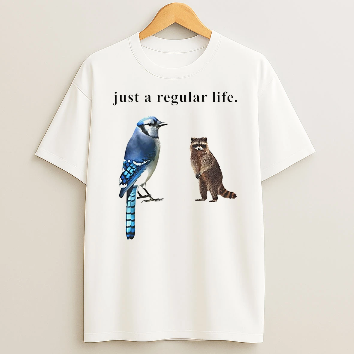Raccoon And Bird Just A Regular Life Regular Show Shirts