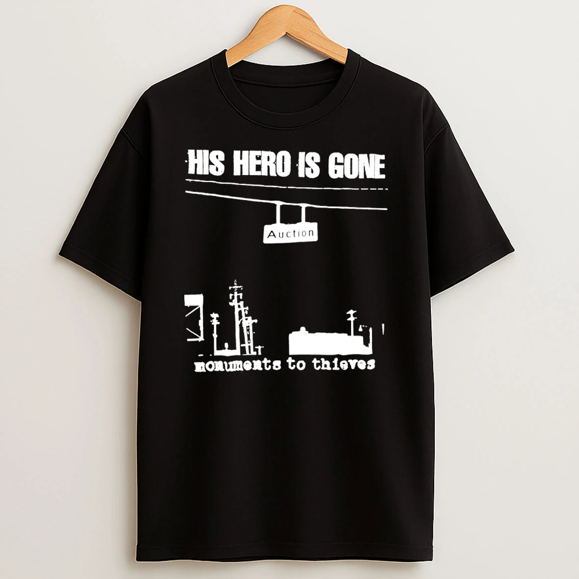 Randy Blythe Wearing His Hero Is Gone Monuments To Thieves Shirts