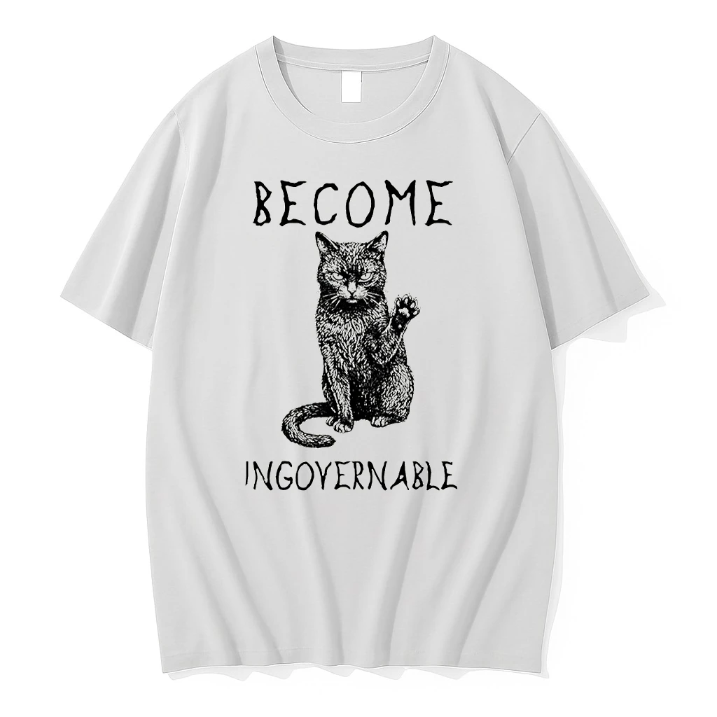 Rebel Black Cat Attitude Vintage Shirts