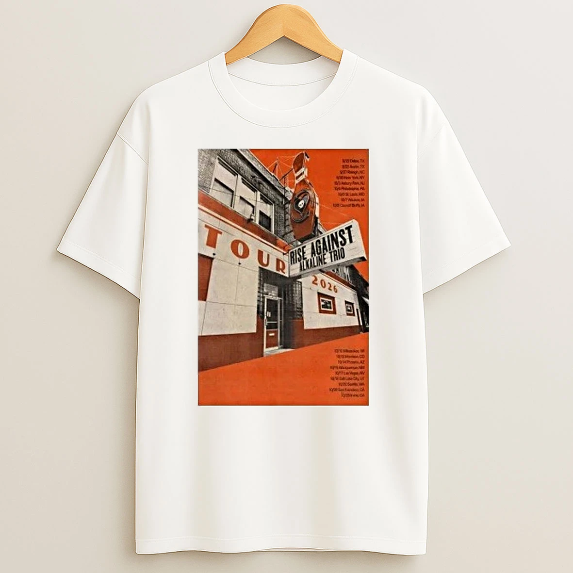 Rise Against Us Tour 2026 Shirts