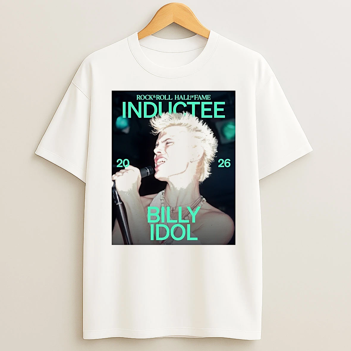 Rock Roll Hall Of Fame Class Of 2026 Inductee Billy Idol Shirts