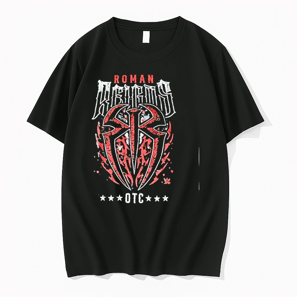 Roman Reigns Otc Red Tribal Chief Star Logo Shirts