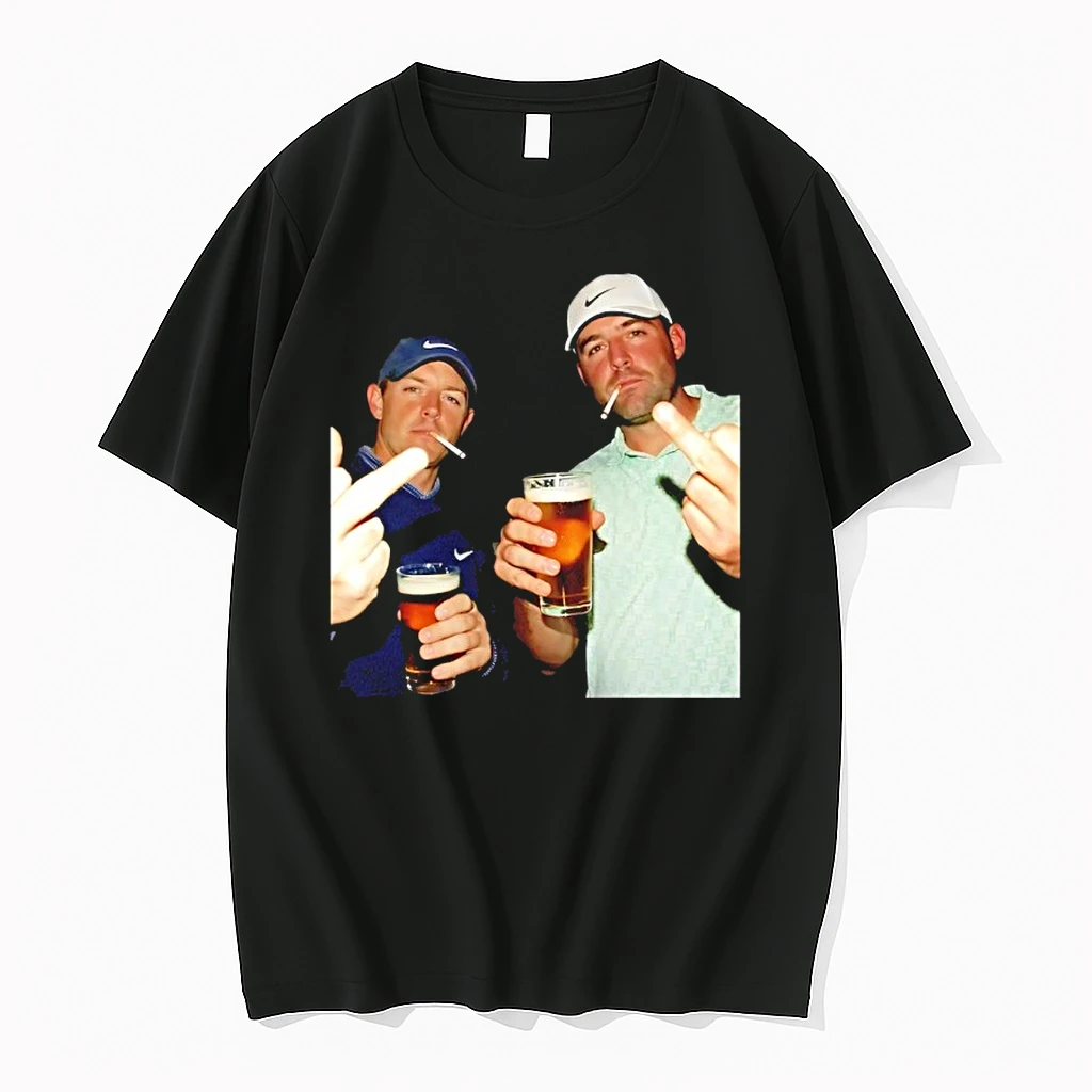 Rory Mcilroy And Scottie Scheffler Golf Top Two Middle Finger Shirts