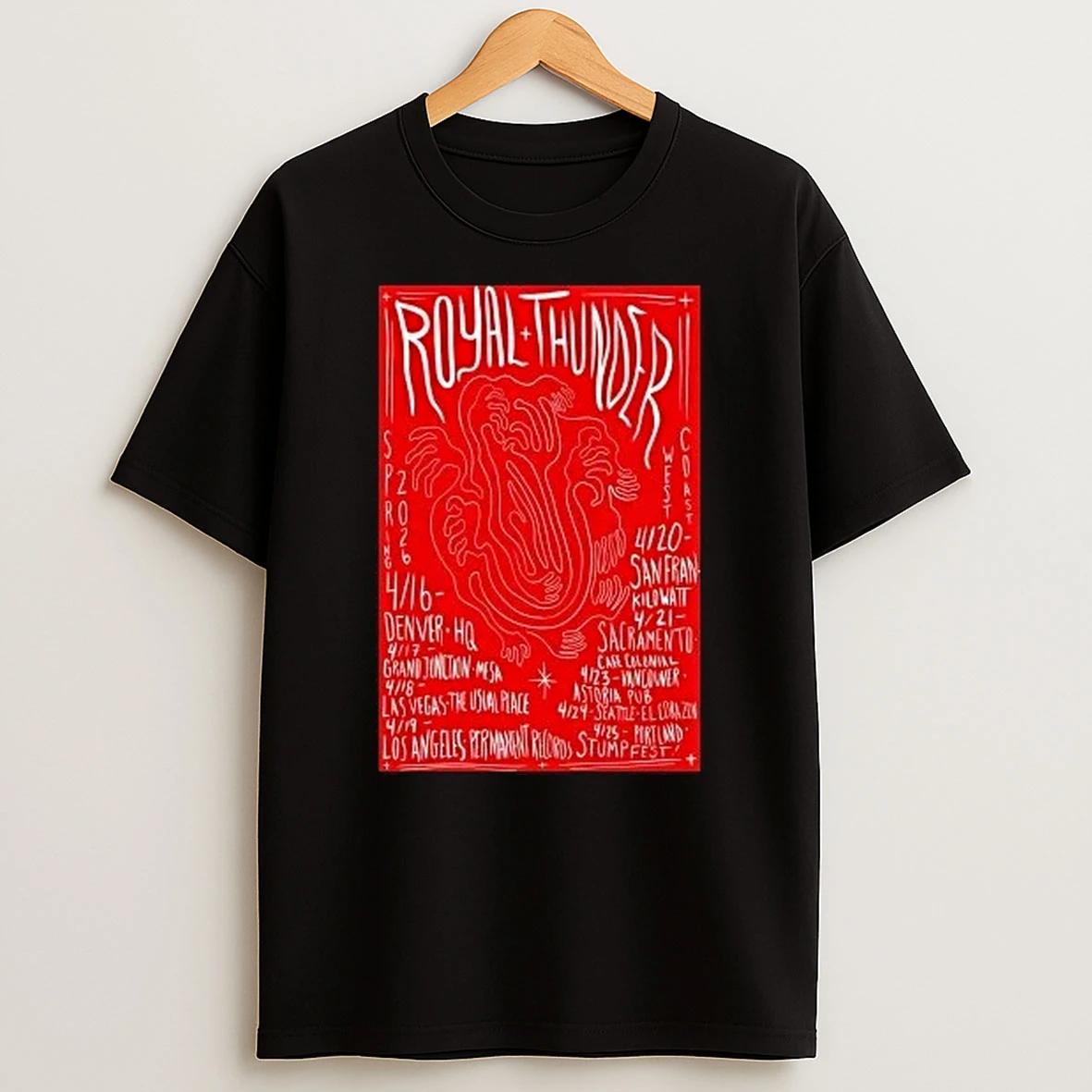 Royal Thunder Tour April 2026 Shirts
