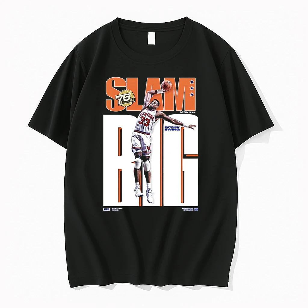 Slam Big Hardwood Classics Patrick Ewing April 1990 New York Knicks Shirts