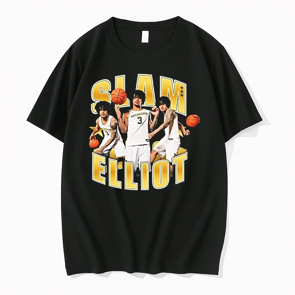 Slam Elliot Cadeau Michigan Wolverines Collage Graphic Shirts